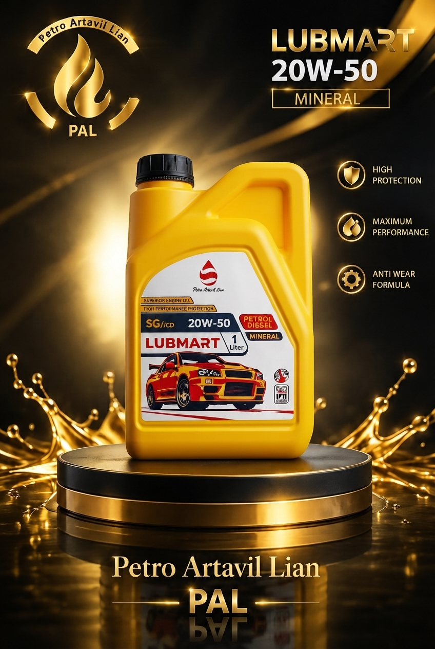 روغن 20w50sl لوب مارت ۱ لیتری